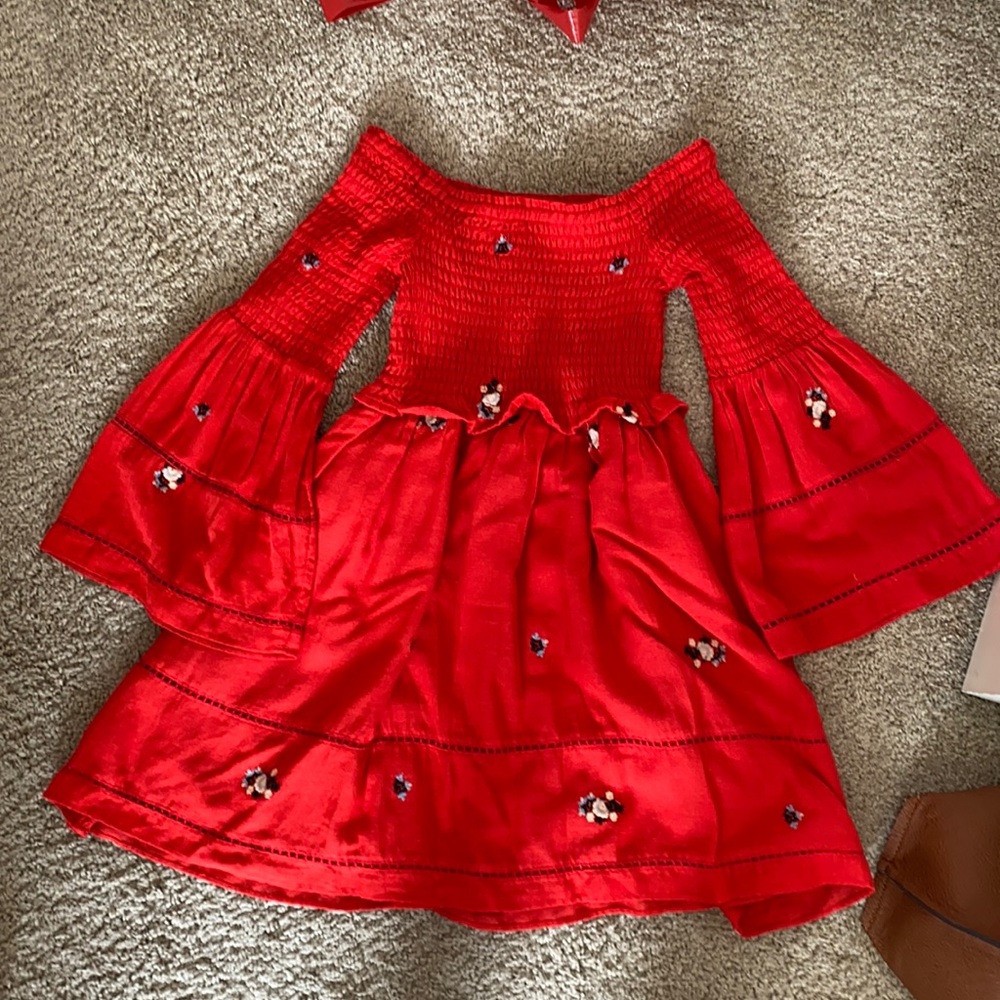 Free people off the shoulder mini dress